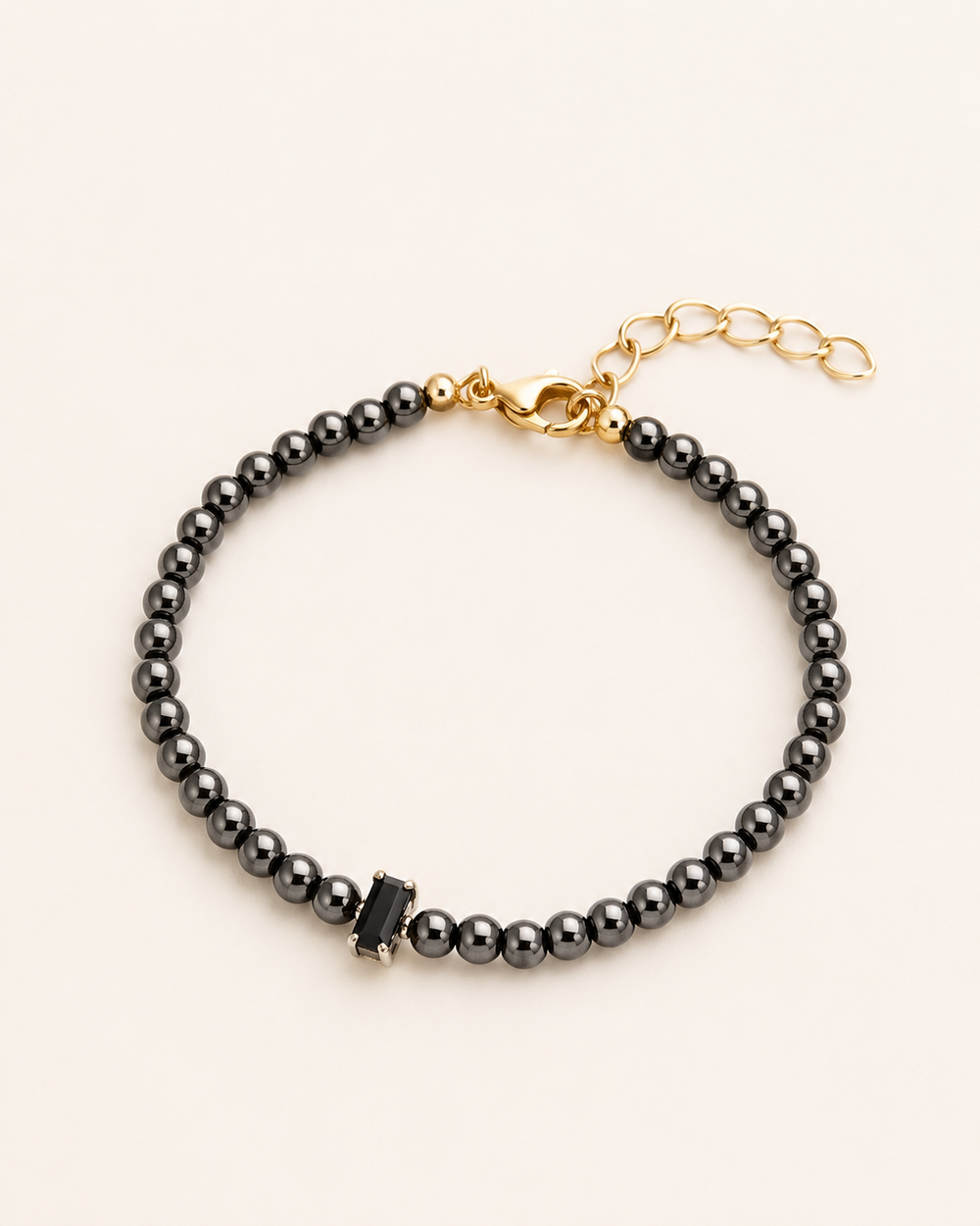 Black Pearl Beaded Bracelet