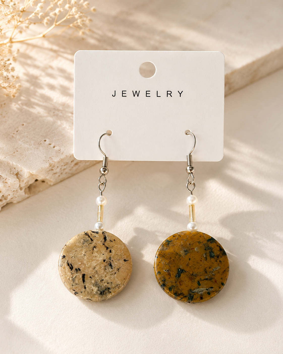Sunlit Terra Beaded Earrings