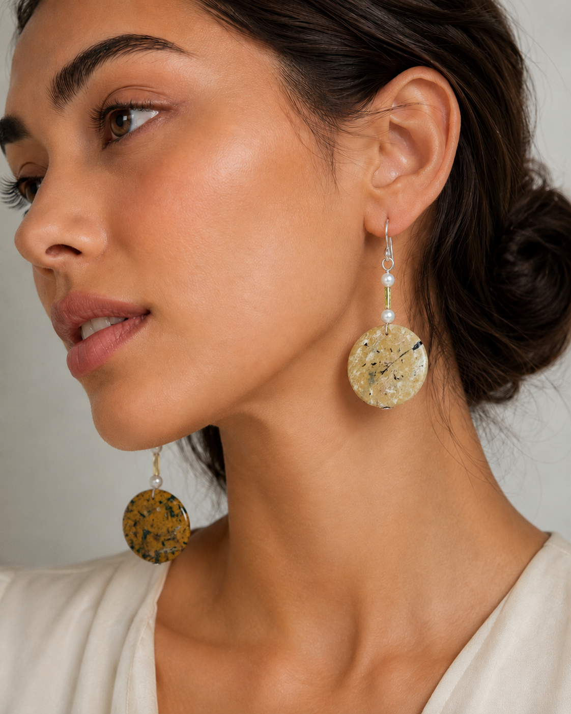 Sunlit Terra Beaded Earrings