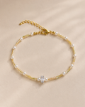 Soft Yellow Pearl Beaded Bracelet
