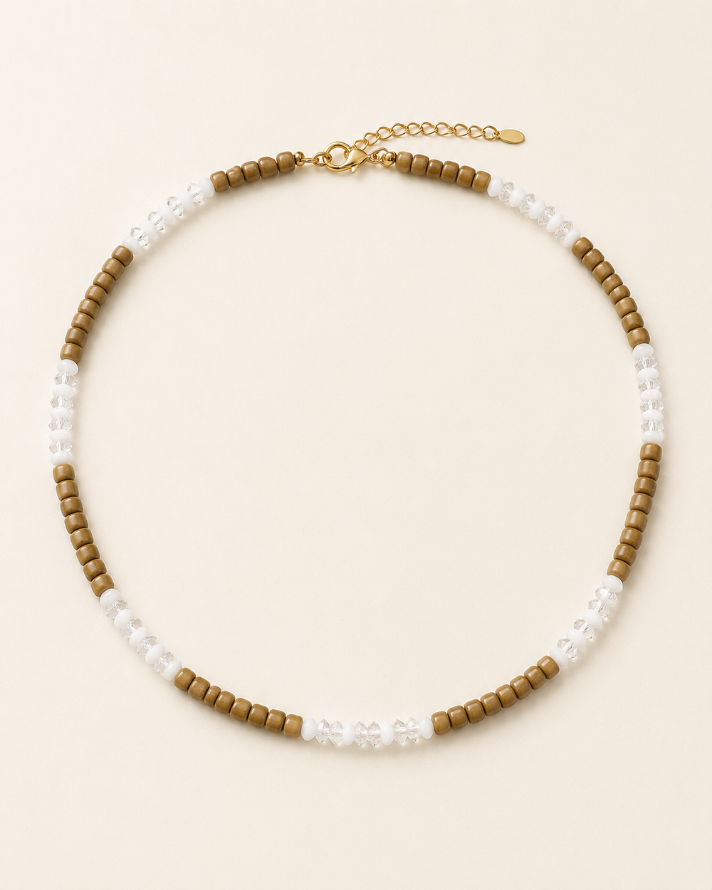Caramel Frost Beaded Necklace