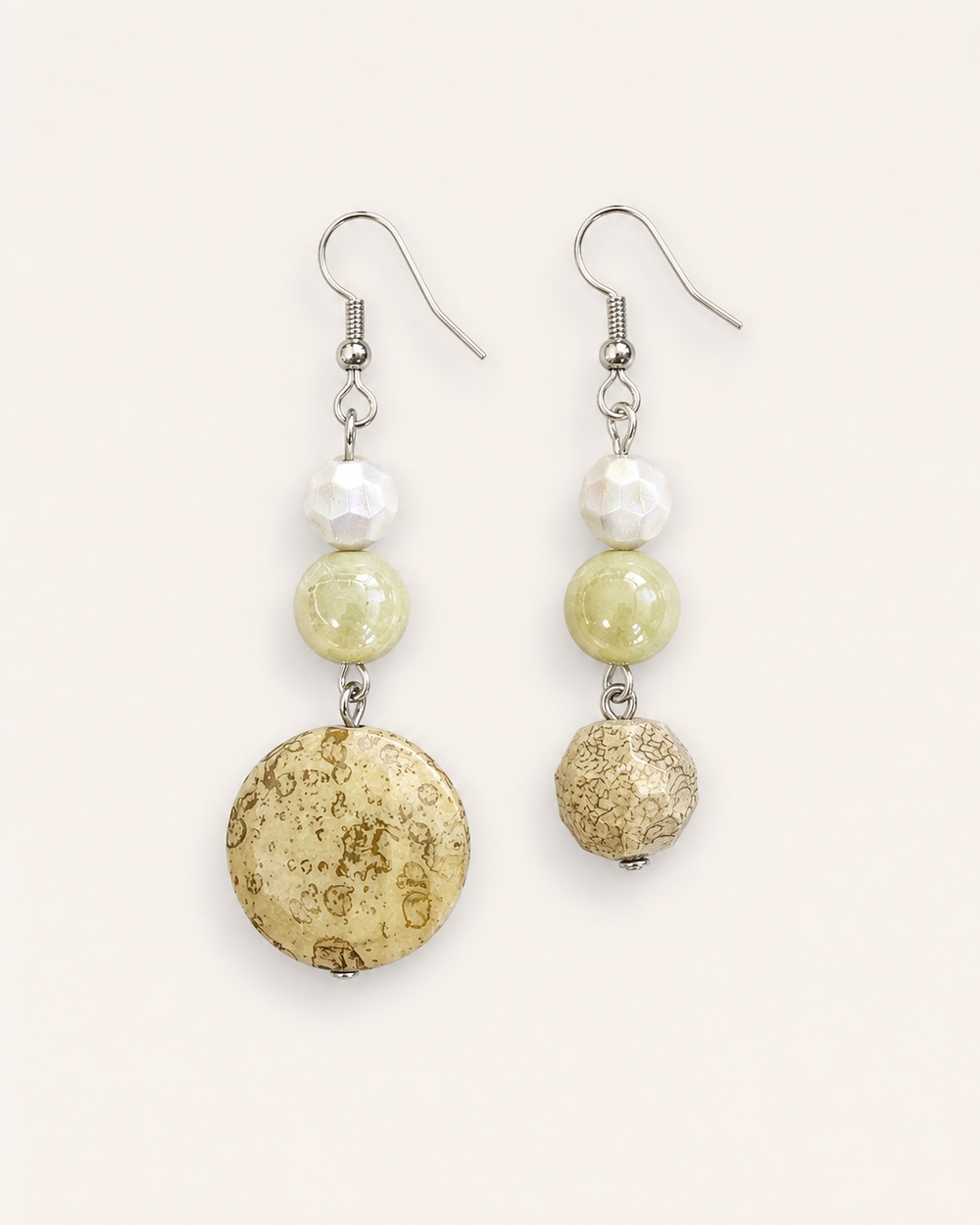 Soft Meadow Asymmetrical Earrings
