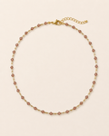 Rose Glow Beaded Necklace