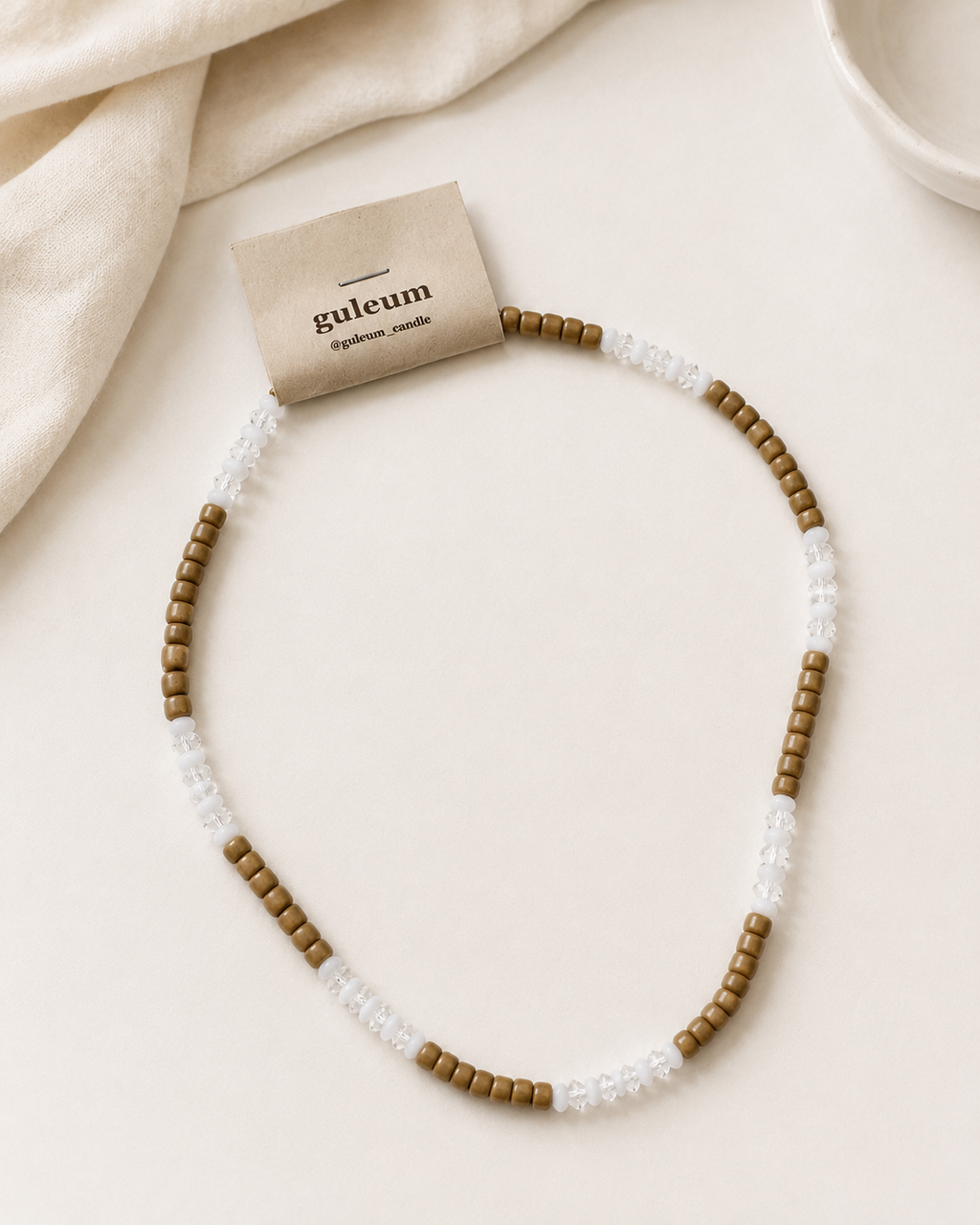Caramel Frost Beaded Necklace
