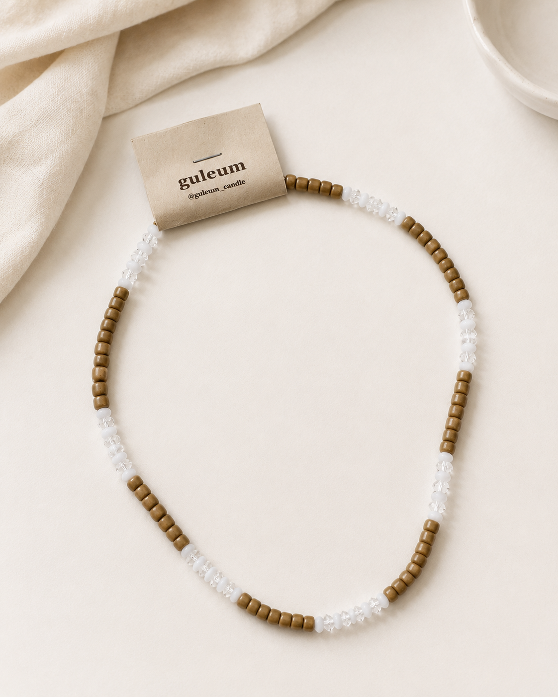 Caramel Frost Beaded Necklace