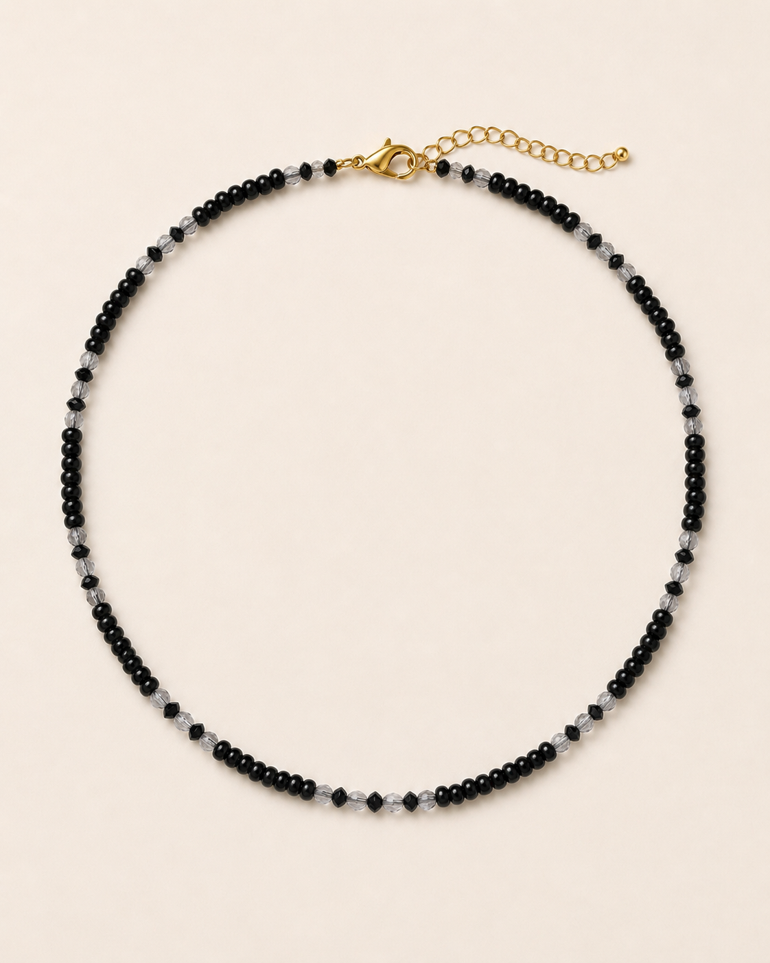 Noir Mist Beaded Necklace