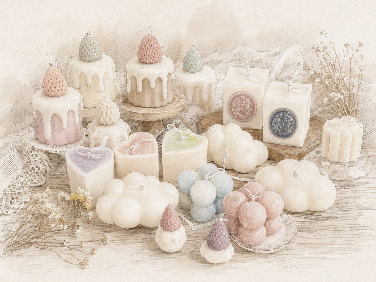 Decorative candle beginnings