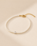Pearl Crystal Beaded Bracelet