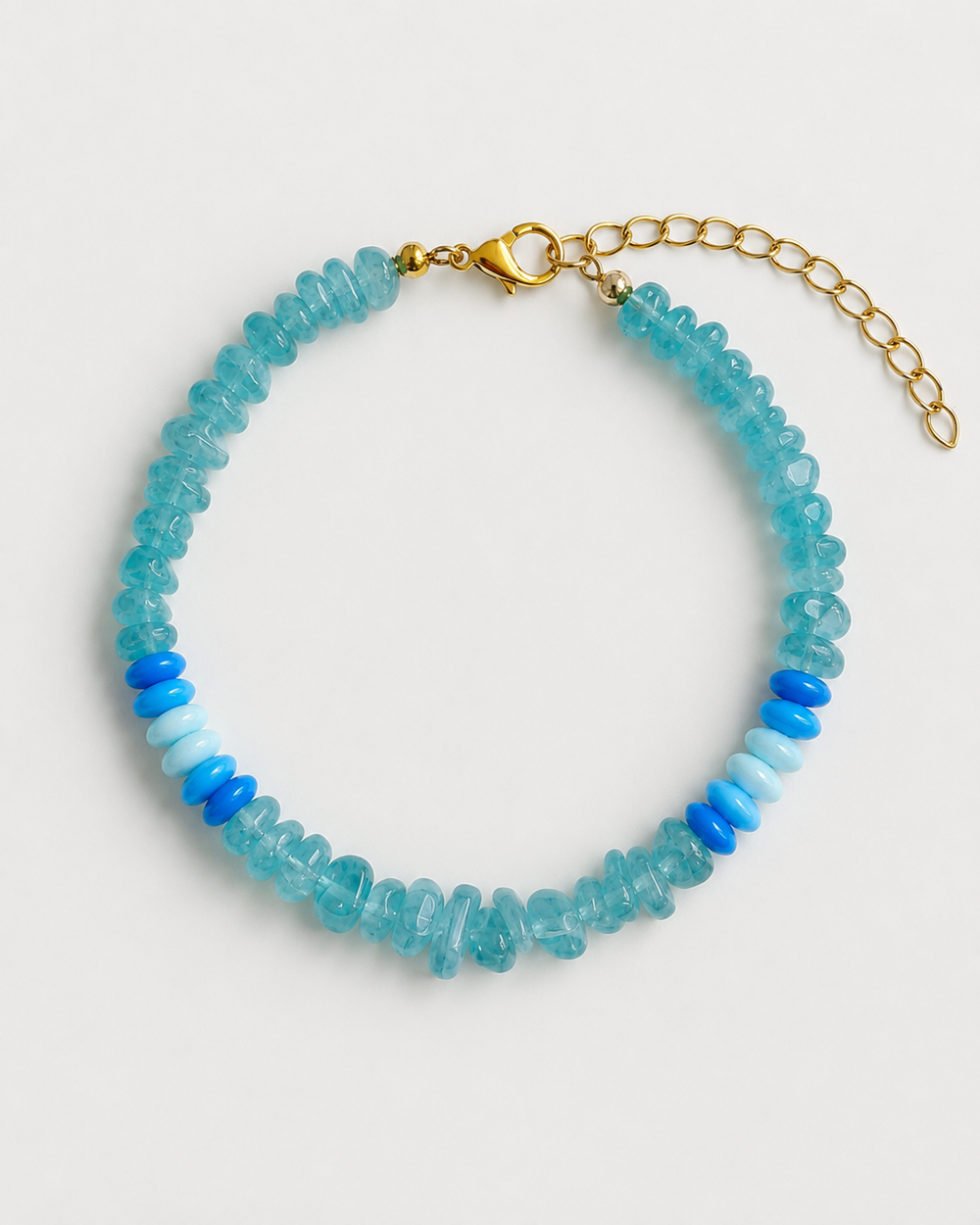 Ocean Blue Beaded Bracelet