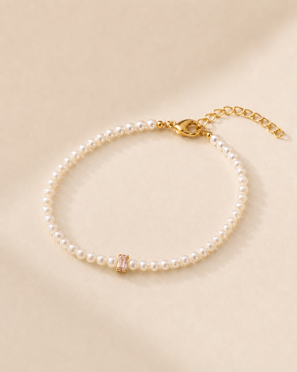 Pearl Blush Beaded Bracelet